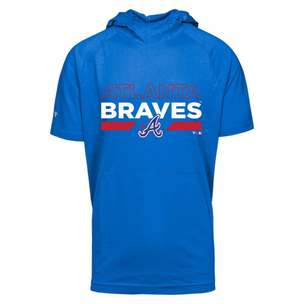 Atlanta Braves Levelwear City Connect Phase No Hitter Short Sleeve Pullover Hoodie - MLB Hoodies