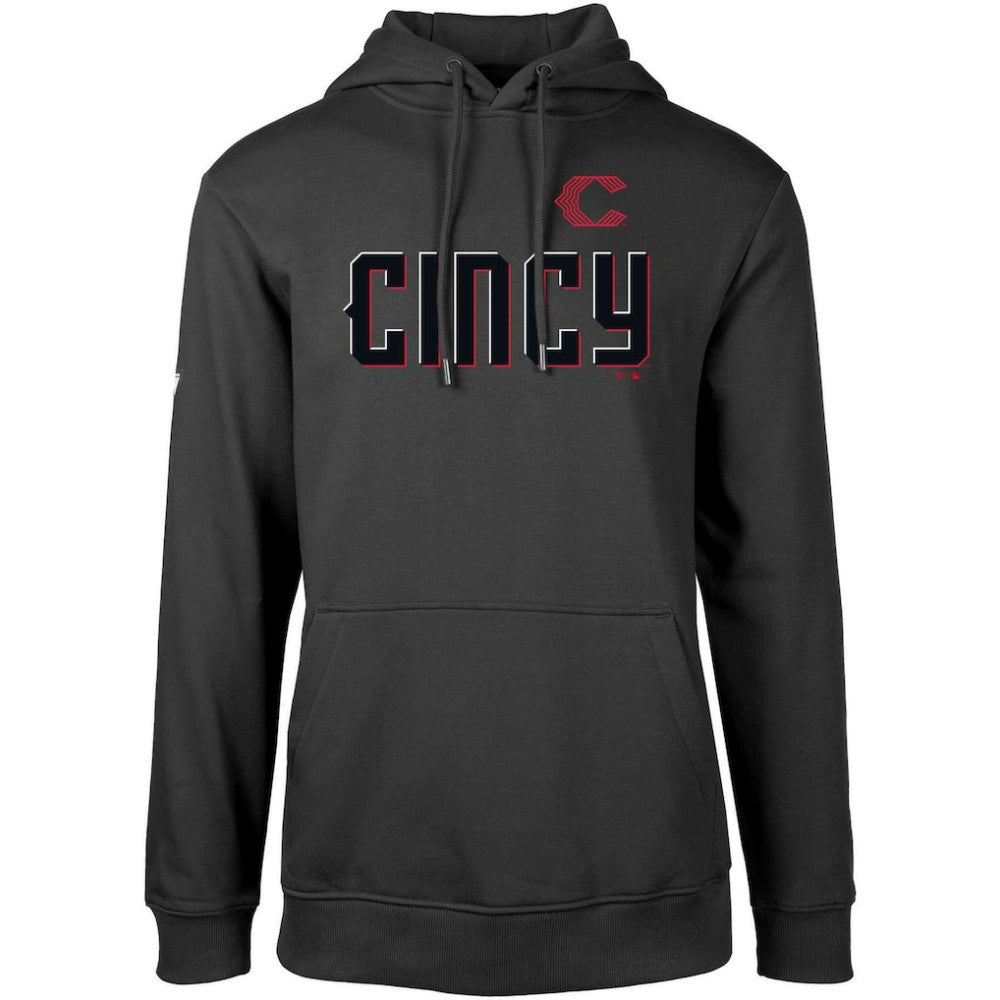 Cincinnati Reds Levelwear City Connect Podium Core Logo Pullover Hoodie - MLB Hoodies