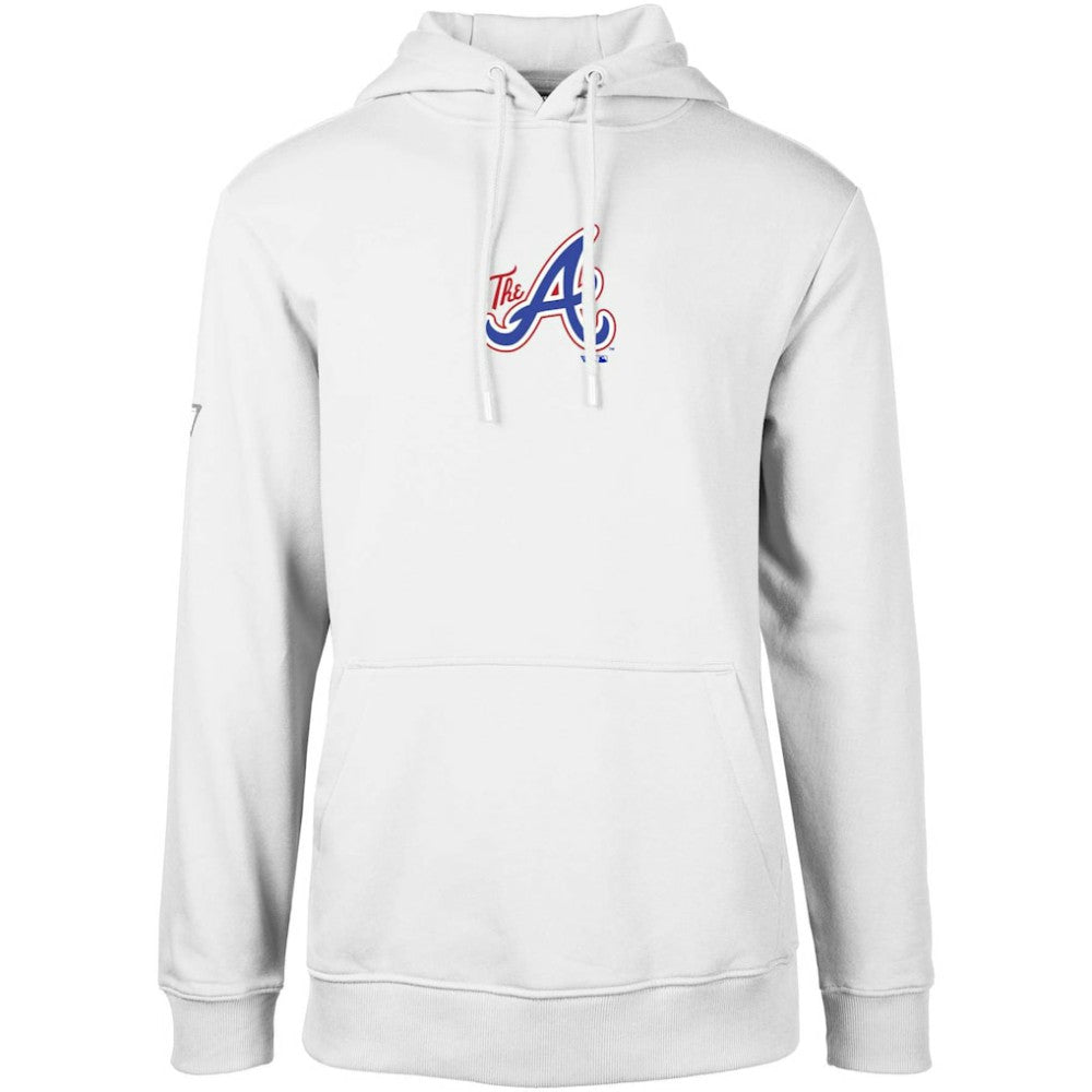 Atlanta Braves Levelwear City Connect Podium Core Logo Pullover Hoodie - MLB Hoodies