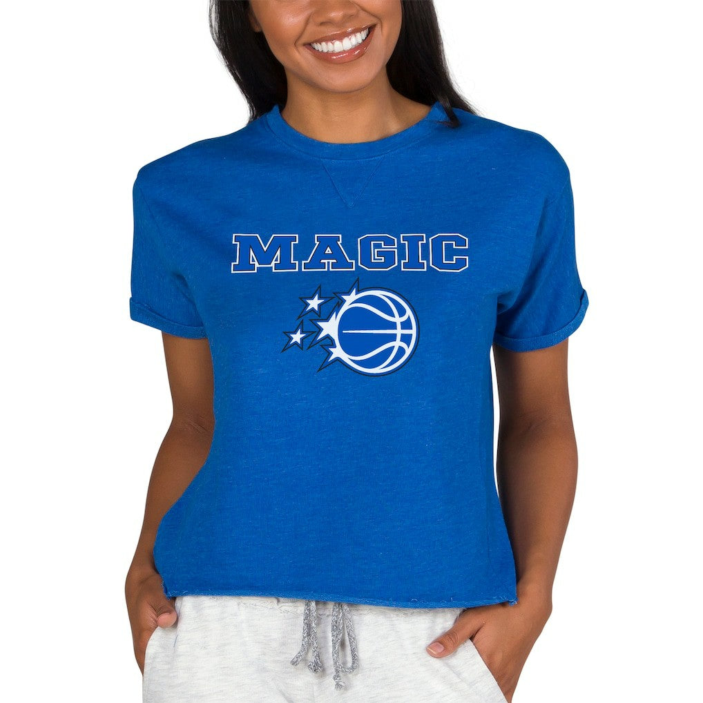 Royal Orlando Magic Concepts Sport NBA Women's Concepts Mainstream Terry SS Top | NBA