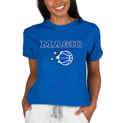 Royal Orlando Magic Concepts Sport NBA Women's Concepts Mainstream Terry SS Top | NBA