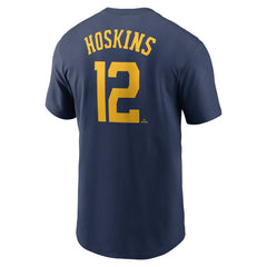 Rhys Hoskins Milwaukee Brewers Nike Fuse Name & Number T-Shirt - MLB T-shirts