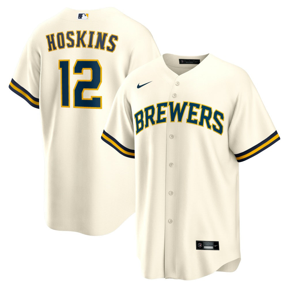 Rhys Hoskins Milwaukee Brewers Nike Home Replica Player Jersey - MLB Jerseys