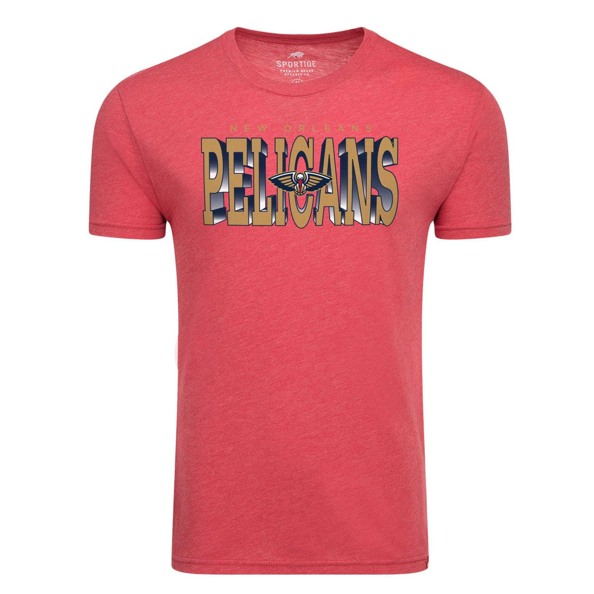 Red New Orleans Pelicans Sportiqe Comfy Tri-Blend T-Shirt | NBA
