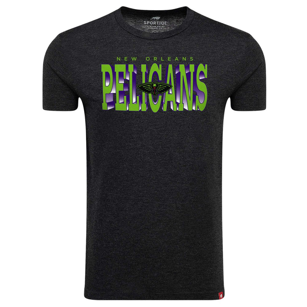 Heather Black New Orleans Pelicans Sportiqe City Edition Comfy Tri-Blend T-Shirt | NBA