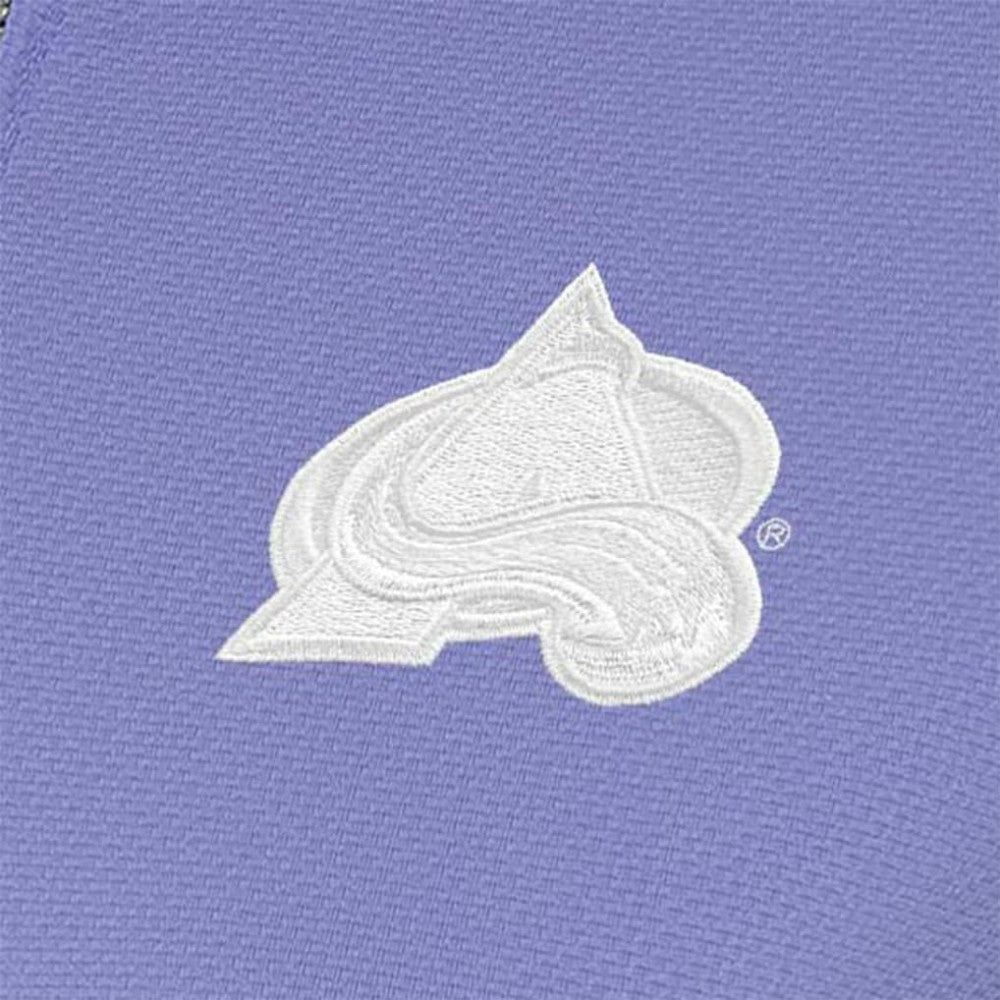 Colorado Avalanche Antigua Women's White Logo Finish Quarter-Zip Top -  NHL