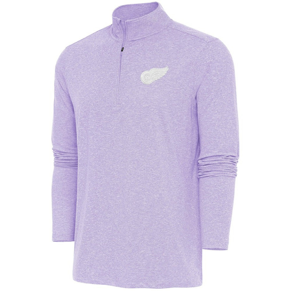 Detroit Red Wings Antigua White Logo Hunk Quarter-Zip Pullover -  NHL Pullover
