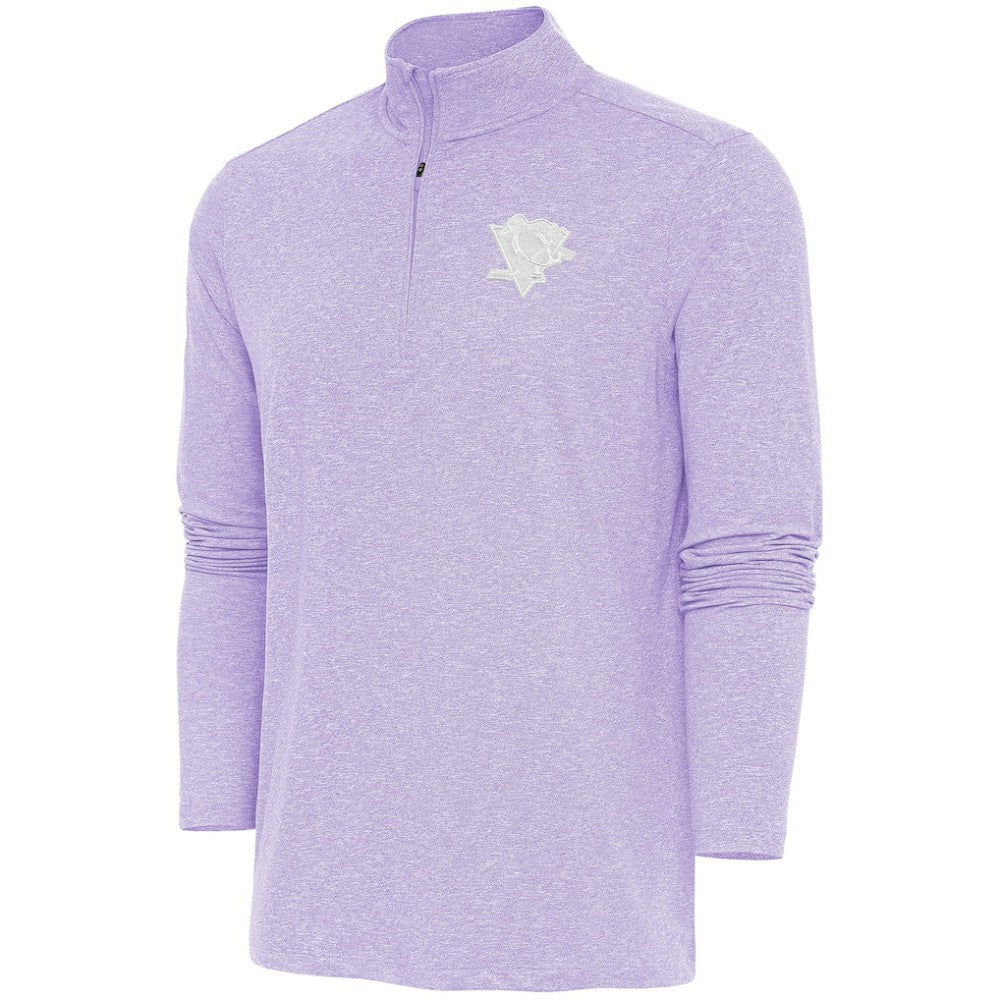 Pittsburgh Penguins Antigua White Logo Hunk Quarter-Zip Pullover -  NHL Pullover