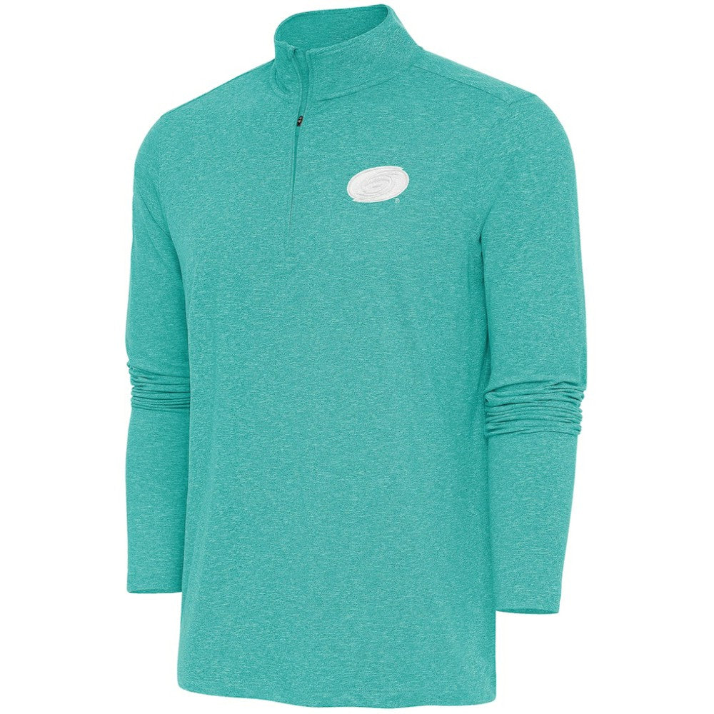 Carolina Hurricanes Antigua White Logo Hunk Quarter-Zip Pullover -  NHL Pullover