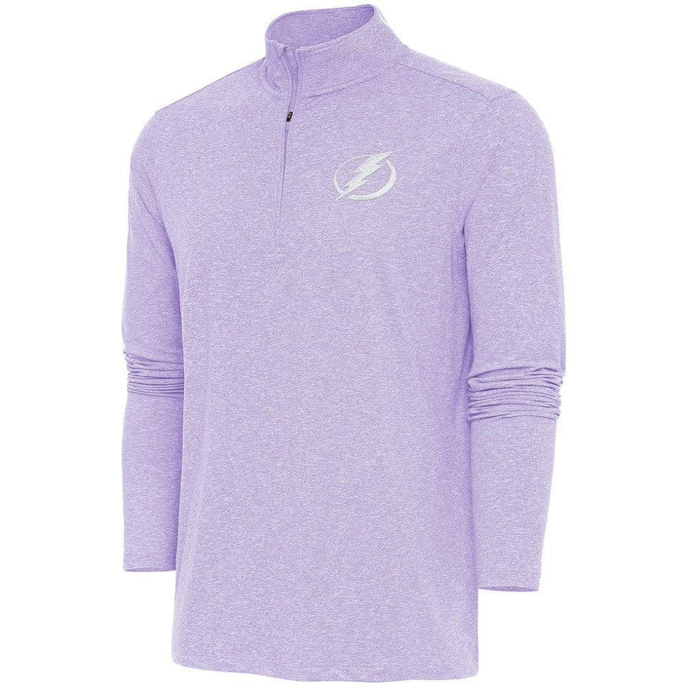 Tampa Bay Lightning Antigua White Logo Hunk Quarter-Zip Pullover -  NHL Pullover