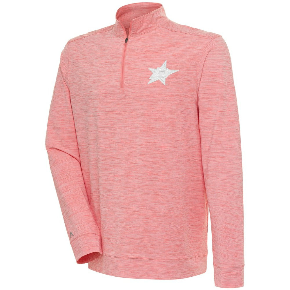 Dallas Stars Antigua White Logo Bright Quarter-Zip Pullover -  NHL Pullover