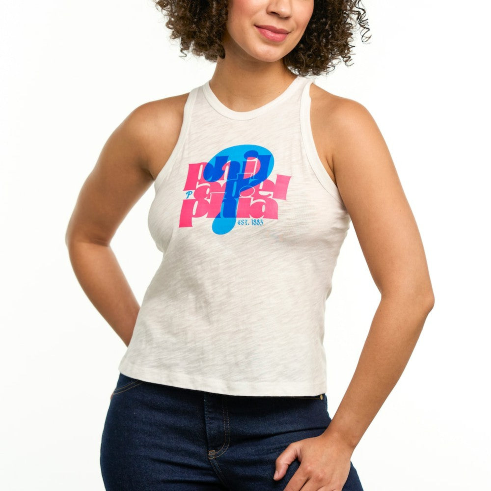 Philadelphia Phillies Lusso Women's Lourdes Tank Top - MLB Tanks