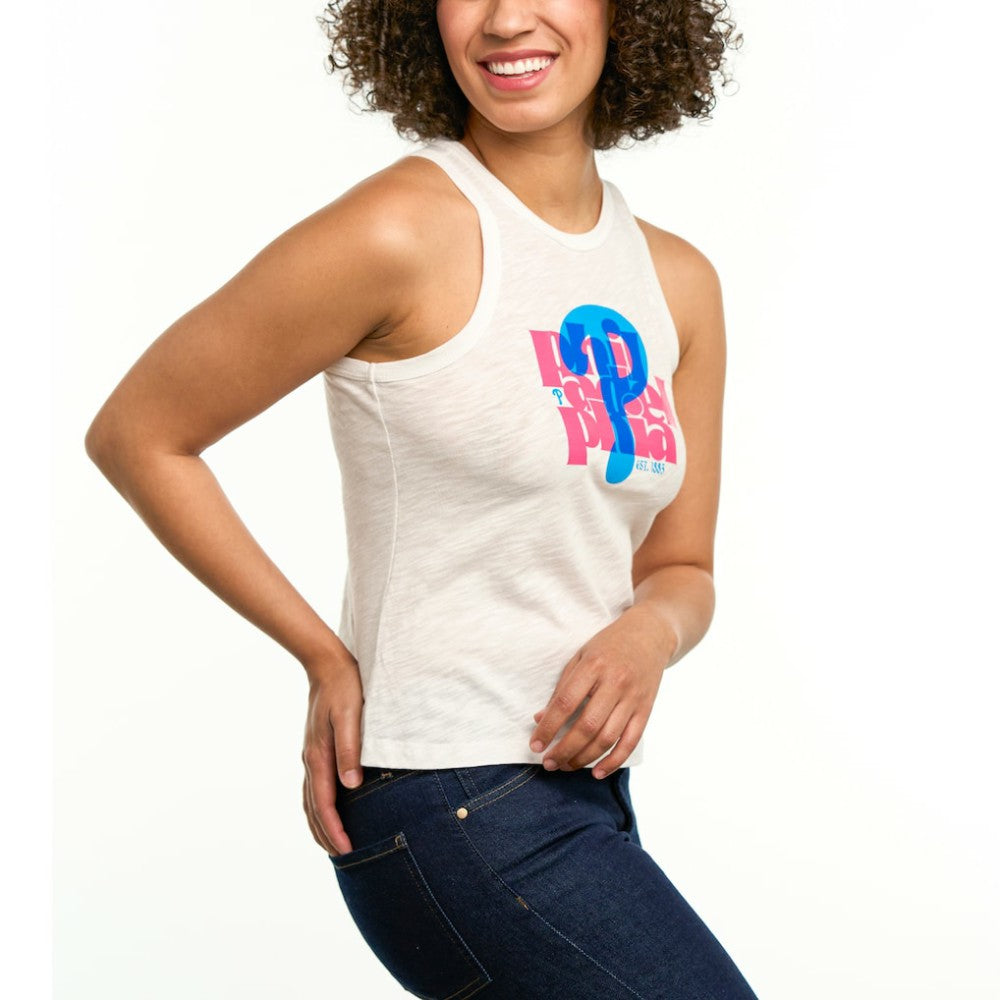 Philadelphia Phillies Lusso Women's Lourdes Tank Top - MLB Tanks