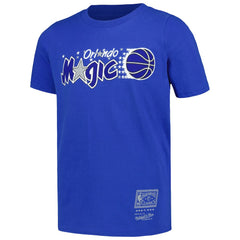 Blue Orlando Magic Youth Hardwood Classics Retro Logo T-Shirt | NBA