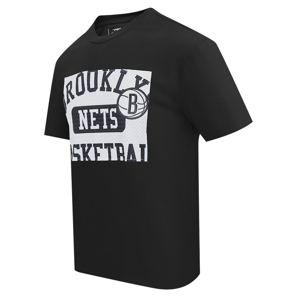 Black Brooklyn Nets Pro Standard Made To Play Drop Shoulder T-Shirt | NBA
