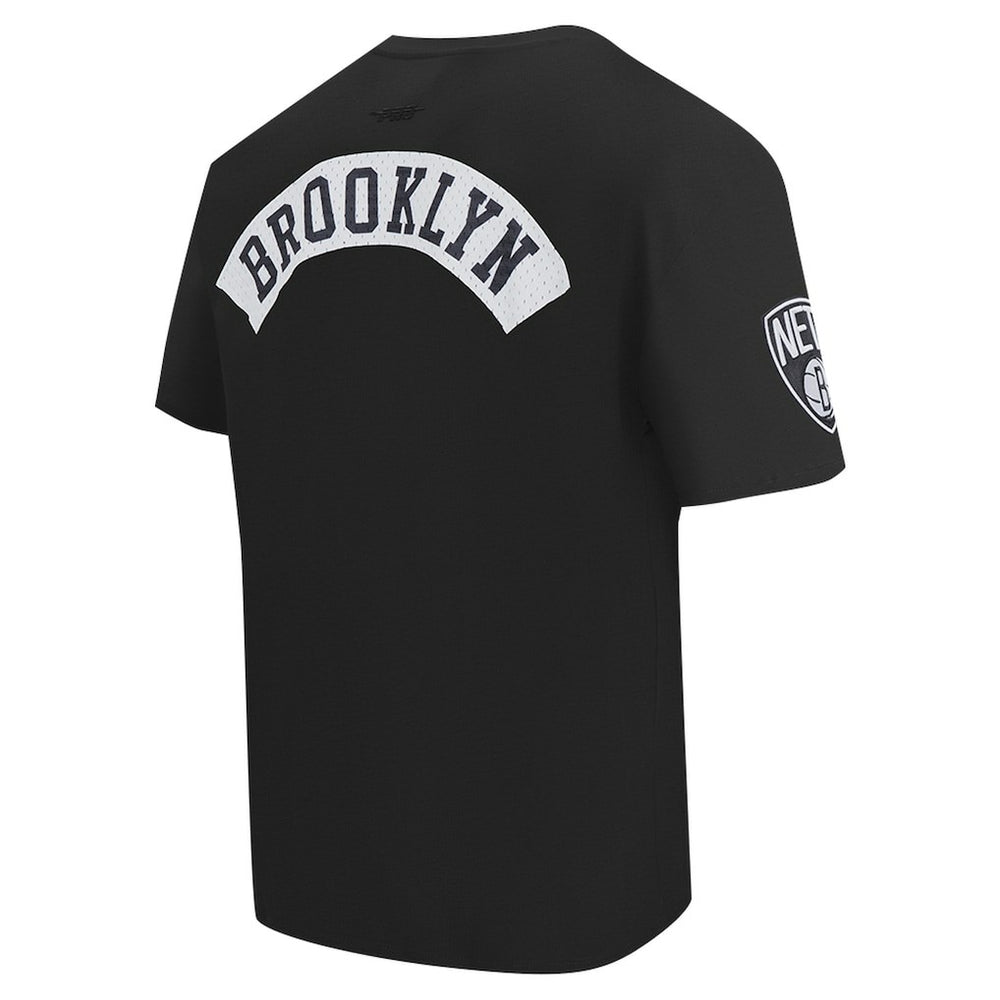 Black Brooklyn Nets Pro Standard Made To Play Drop Shoulder T-Shirt | NBA