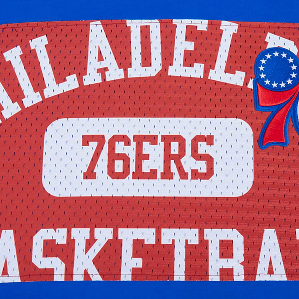 Royal Philadelphia 76ers Pro Standard Made To Play Drop Shoulder T-Shirt | NBA