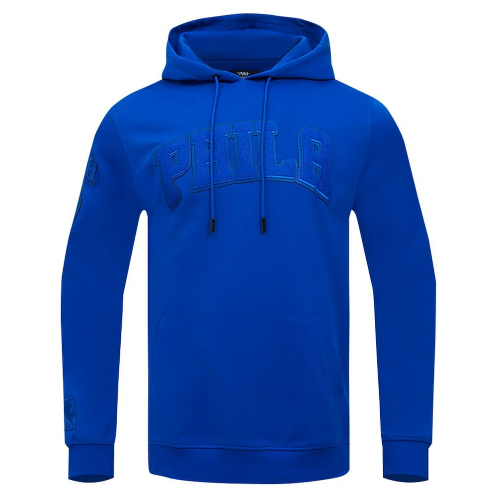 Royal Philadelphia 76ers Pro Standard Triple Tonal DK Pullover Hoodie Jacket | NBA