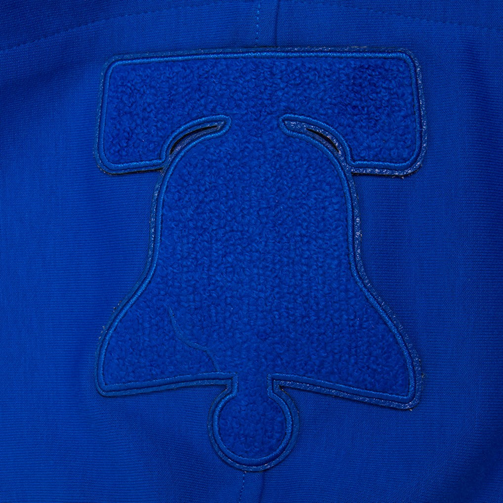 Royal Philadelphia 76ers Pro Standard Triple Tonal DK Pullover Hoodie Jacket | NBA