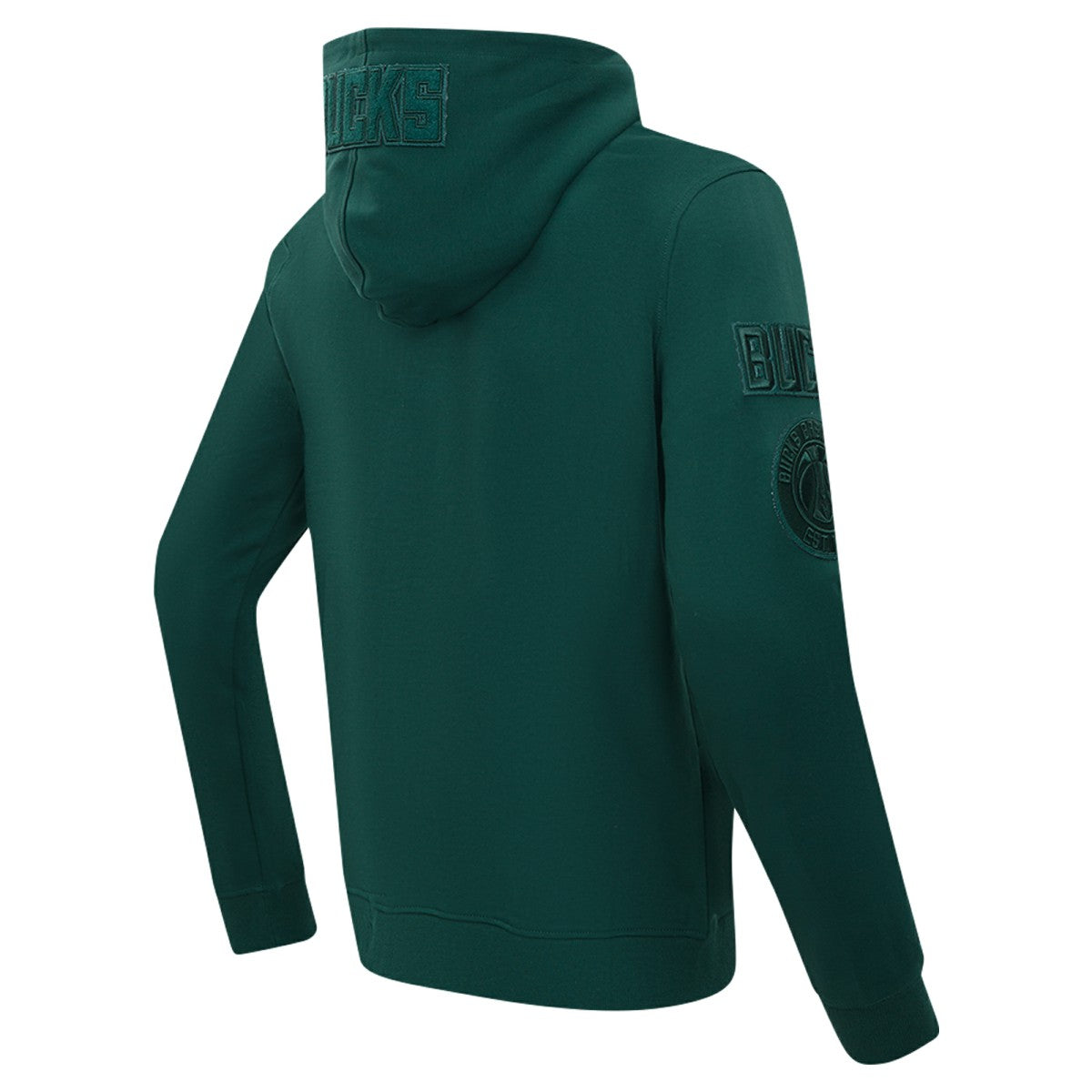 Hunter Green Milwaukee Bucks Pro Standard Triple Tonal DK Full-Zip Hoodie Jacket | NBA