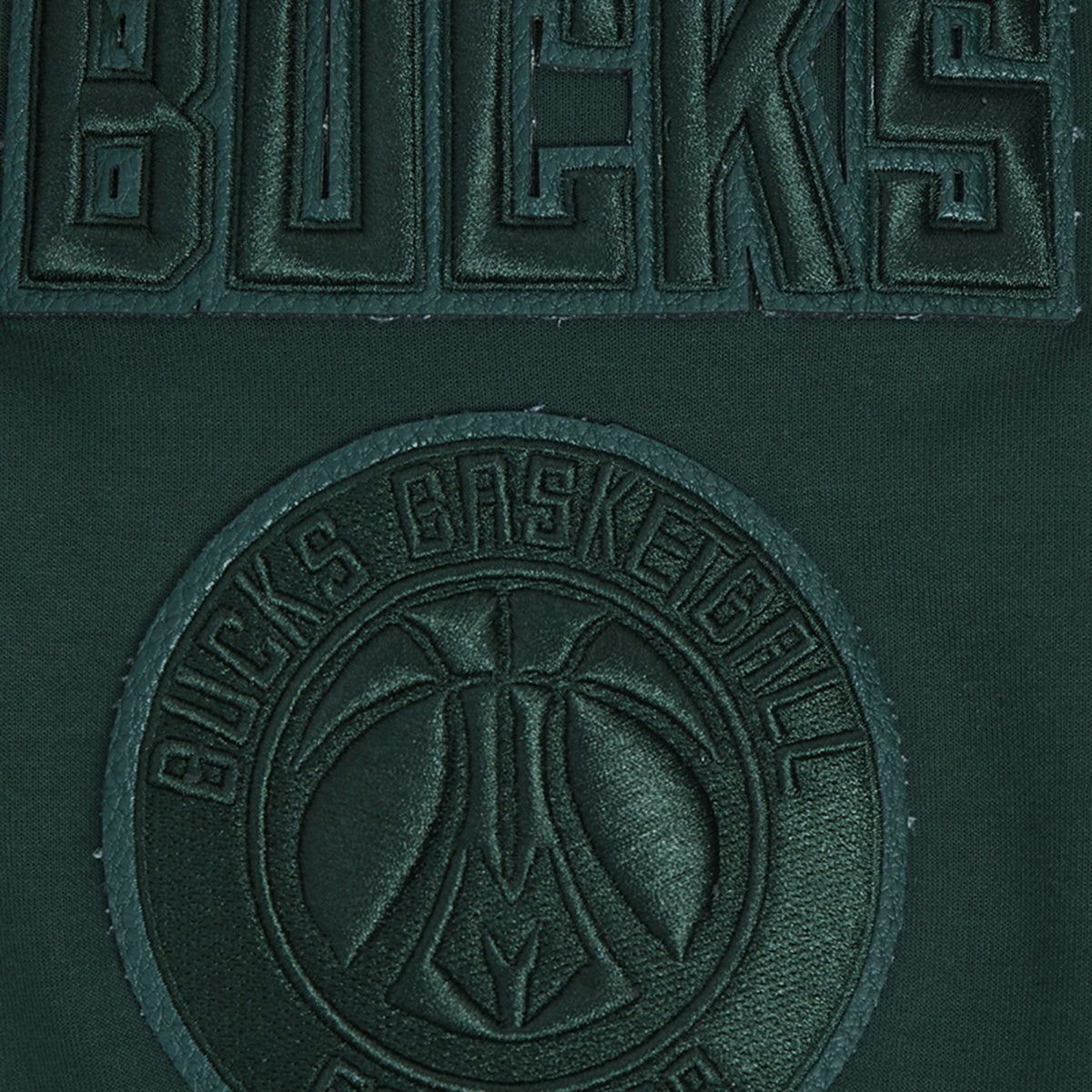 Hunter Green Milwaukee Bucks Pro Standard Triple Tonal DK Full-Zip Hoodie Jacket | NBA