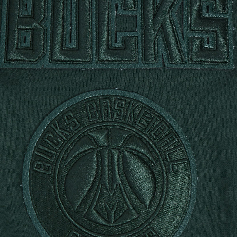 Hunter Green Milwaukee Bucks Pro Standard Triple Tonal DK Full-Zip Hoodie Jacket | NBA