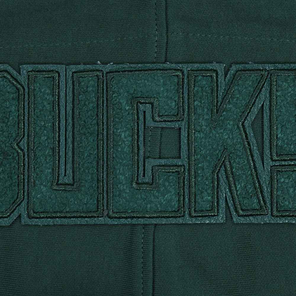 Hunter Green Milwaukee Bucks Pro Standard Triple Tonal DK Full-Zip Hoodie Jacket | NBA