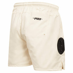 Cream Brooklyn Nets Pro Standard Triple Tonal Woven Shorts | NBA