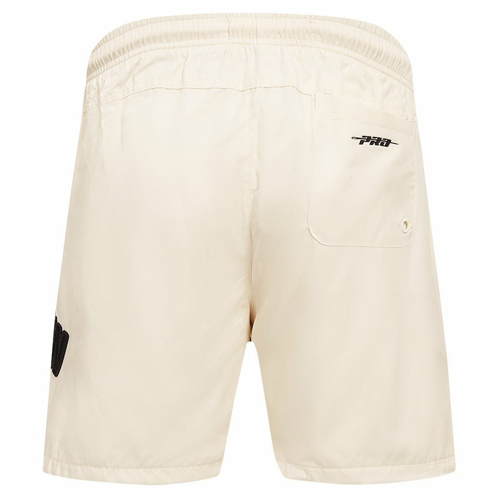 Cream Brooklyn Nets Pro Standard Triple Tonal Woven Shorts | NBA