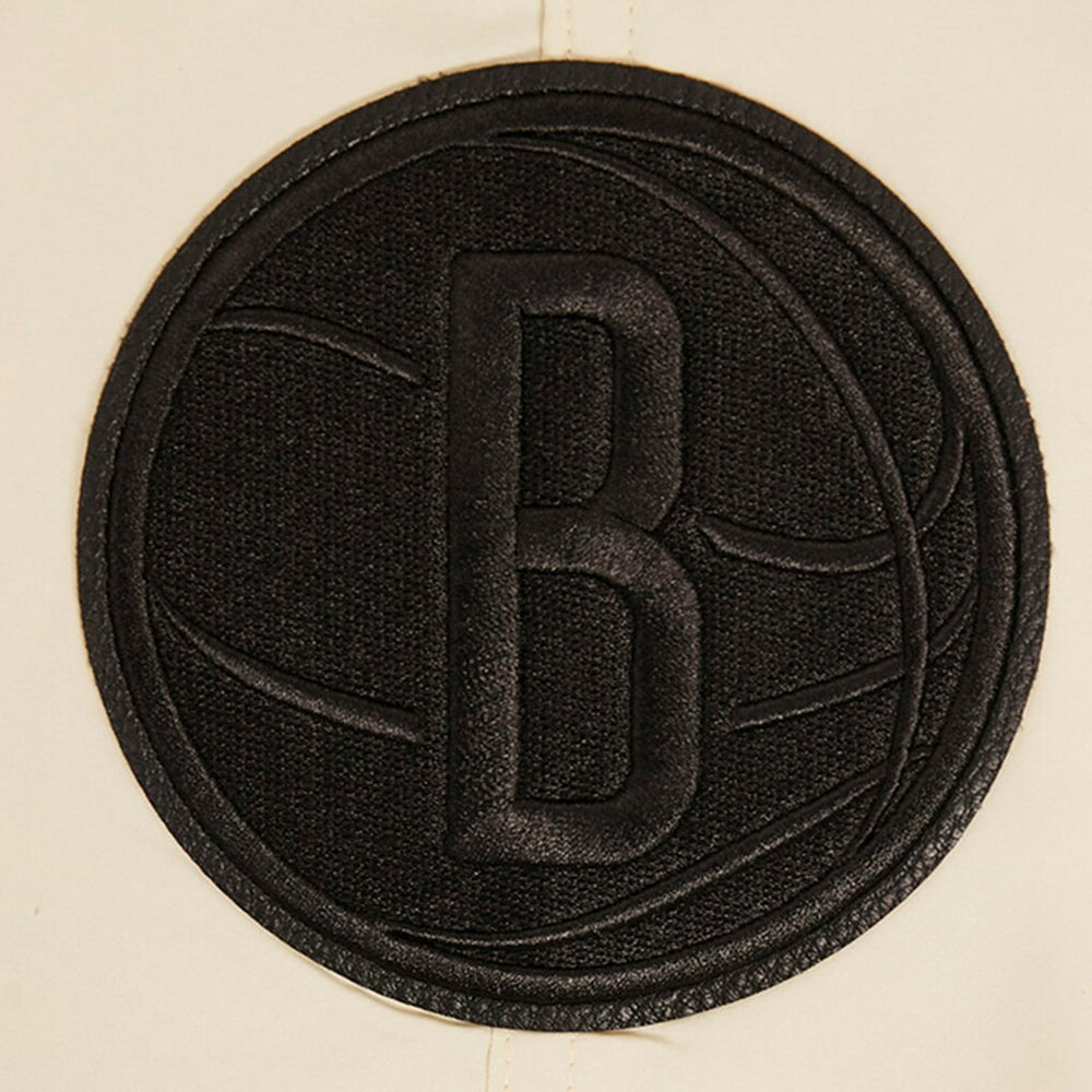 Cream Brooklyn Nets Pro Standard Triple Tonal Woven Shorts | NBA