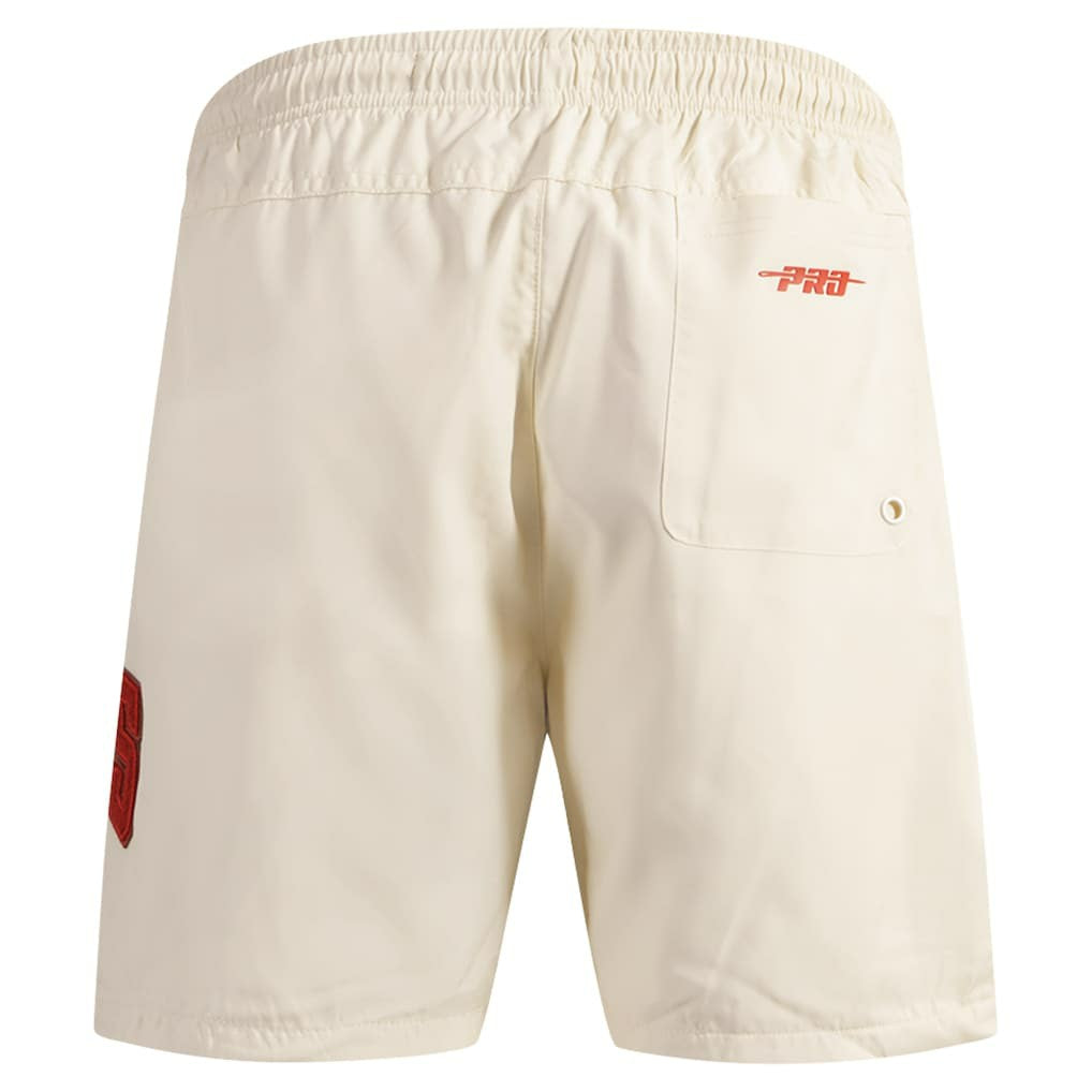 Cream Chicago Bulls Pro Standard Triple Tonal Woven Shorts | NBA