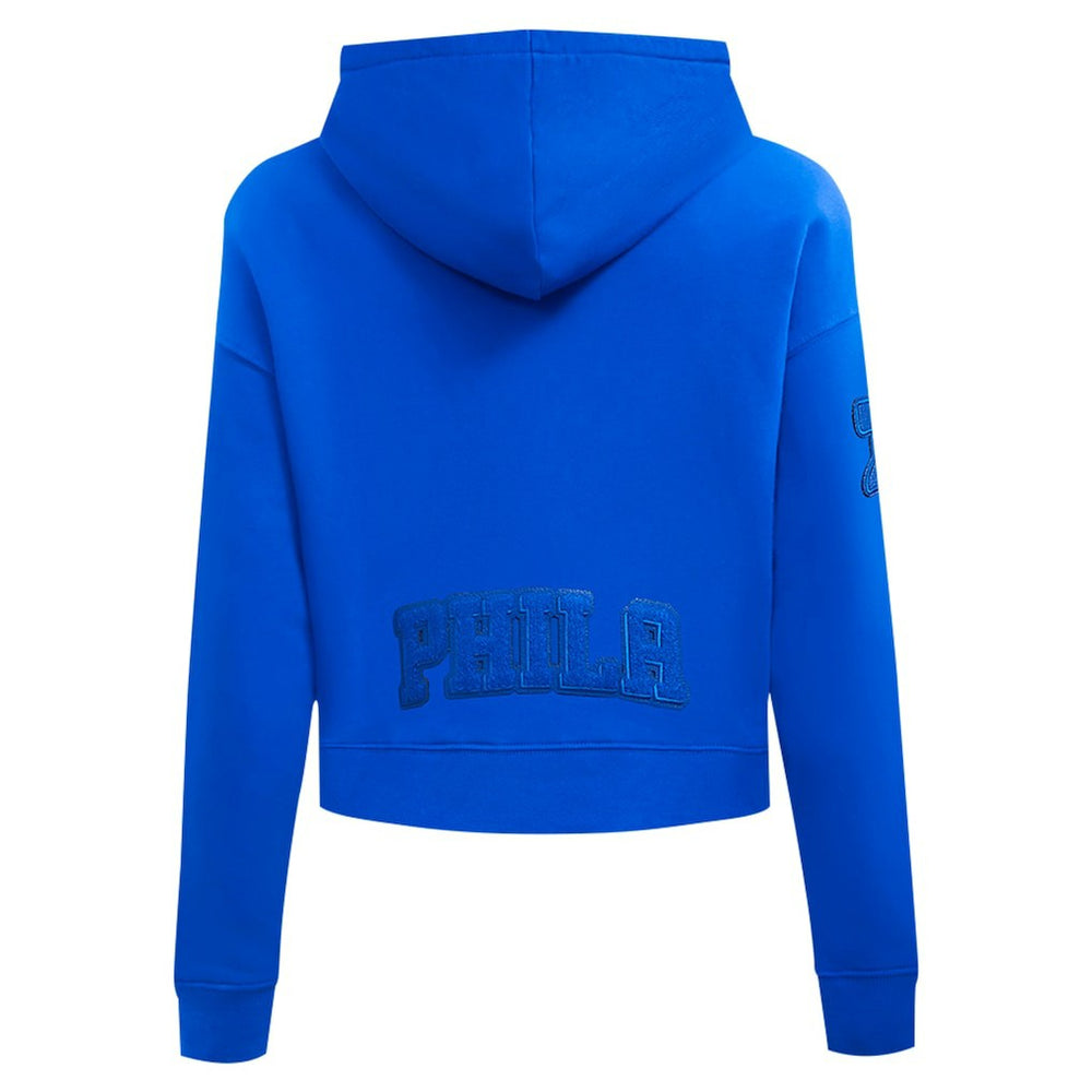 Royal Philadelphia 76ers Pro Standard Women's Triple Tonal Full-Zip Hoodie | NBA