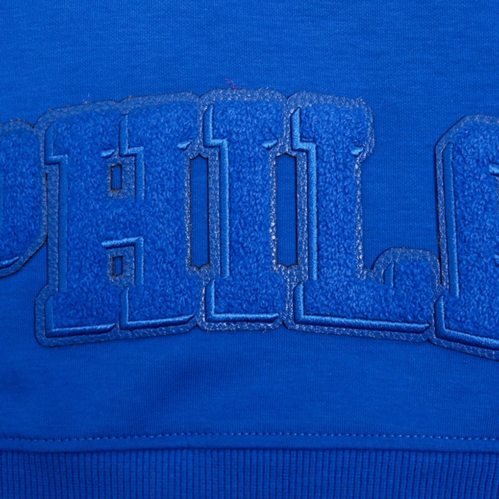Royal Philadelphia 76ers Pro Standard Women's Triple Tonal Full-Zip Hoodie | NBA