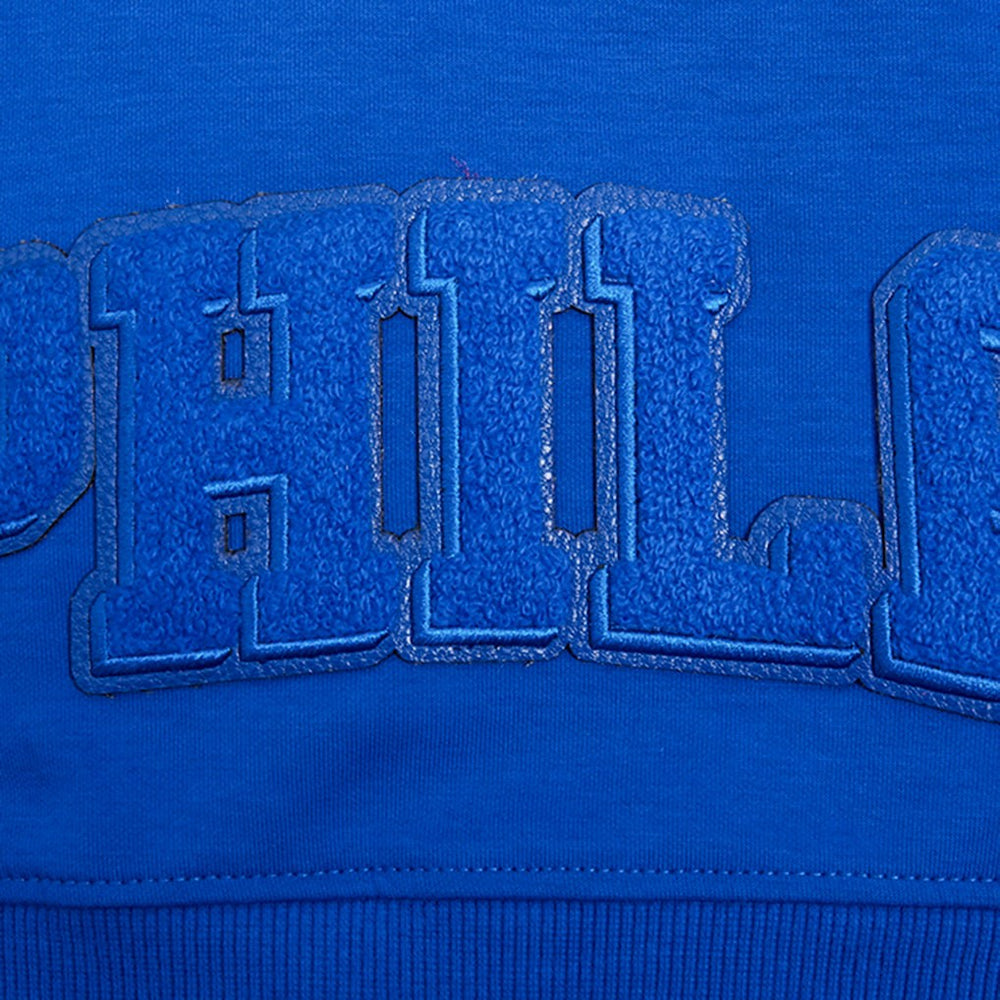 Royal Philadelphia 76ers Pro Standard Women's Triple Tonal Full-Zip Hoodie | NBA