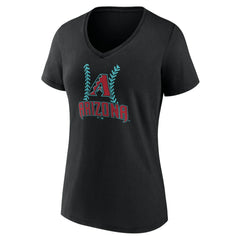Arizona Diamondbacks Women's Personalized Name & Number Fastball V-Neck T-Shirt - MLB T-shirts