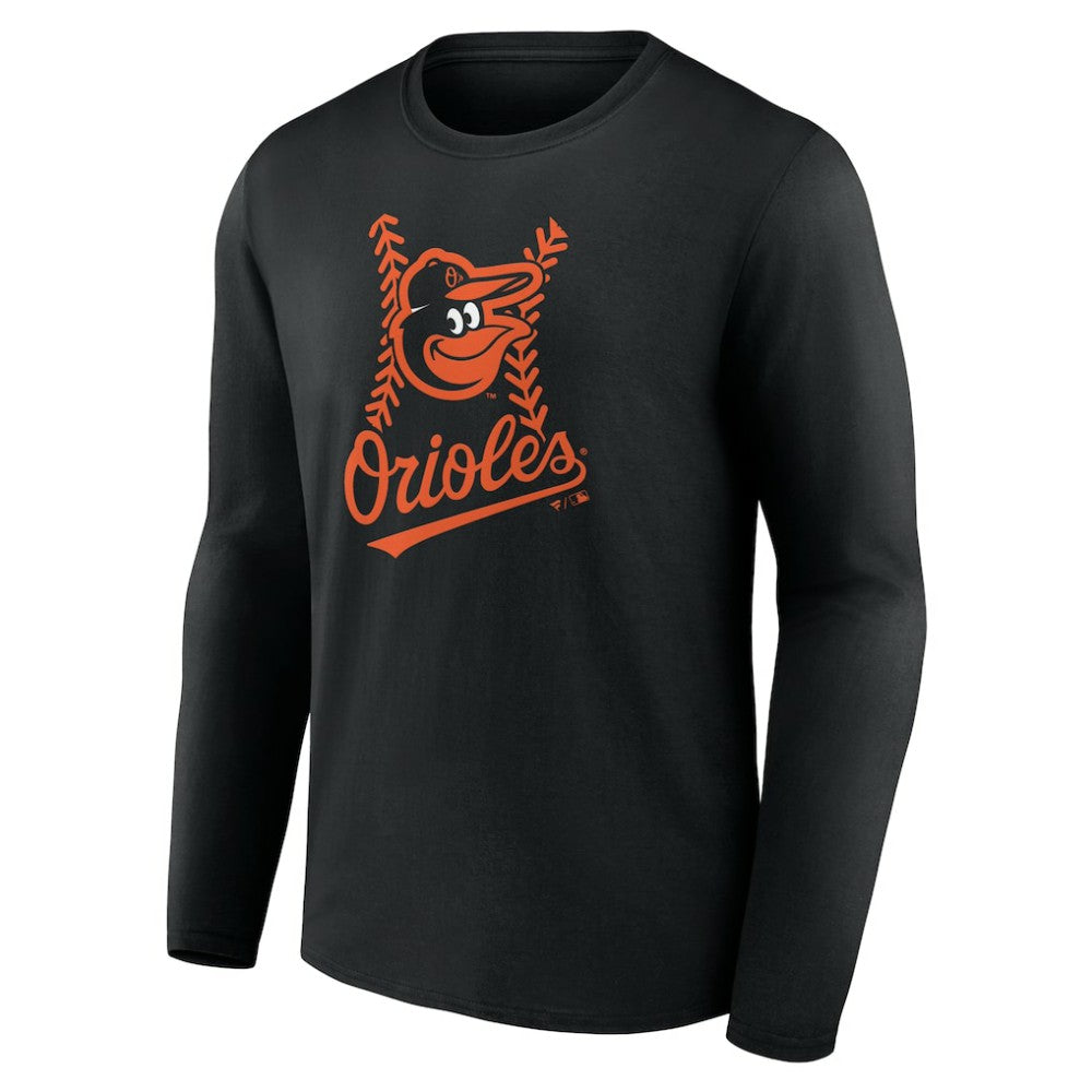 Baltimore Orioles Personalized Name & Number Fastball Long Sleeve T-Shirt - MLB T-shirts