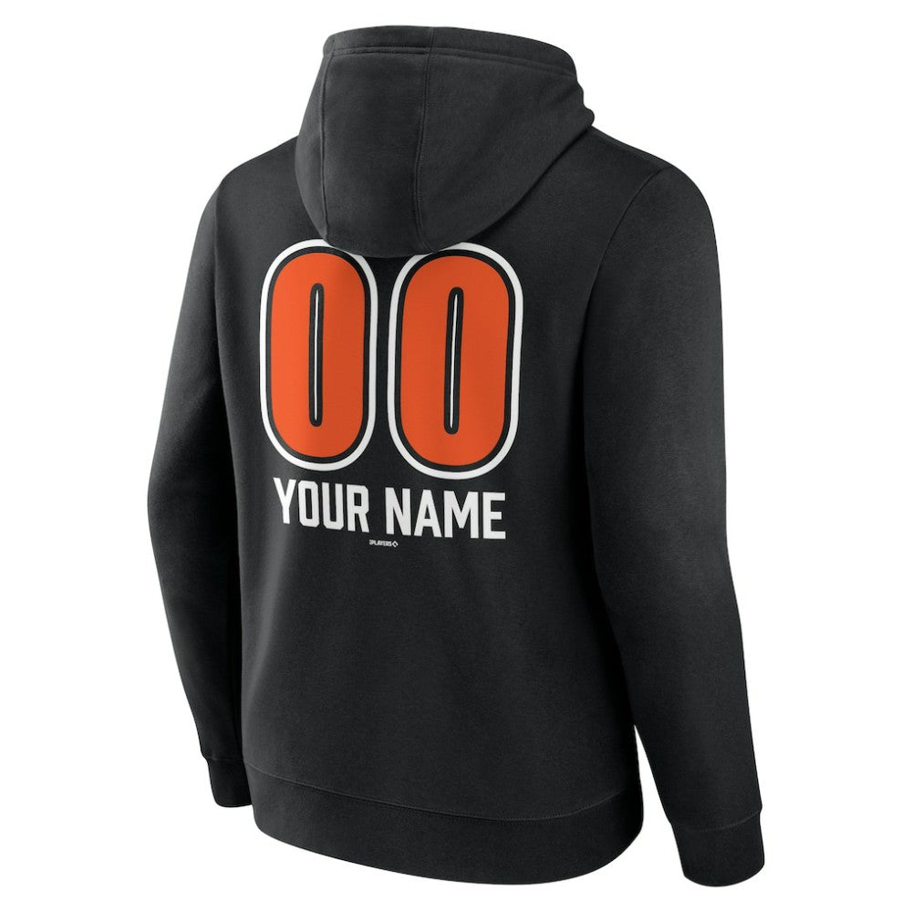 Baltimore Orioles Personalized Name & Number Fastball Pullover Hoodie - MLB Hoodies