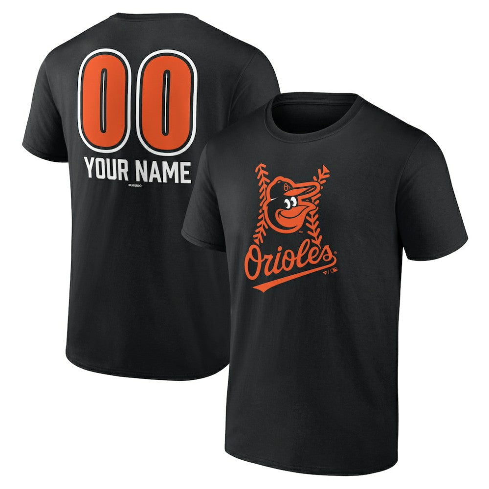 Baltimore Orioles Personalized Name & Number Fastball T-Shirt - MLB T-shirts
