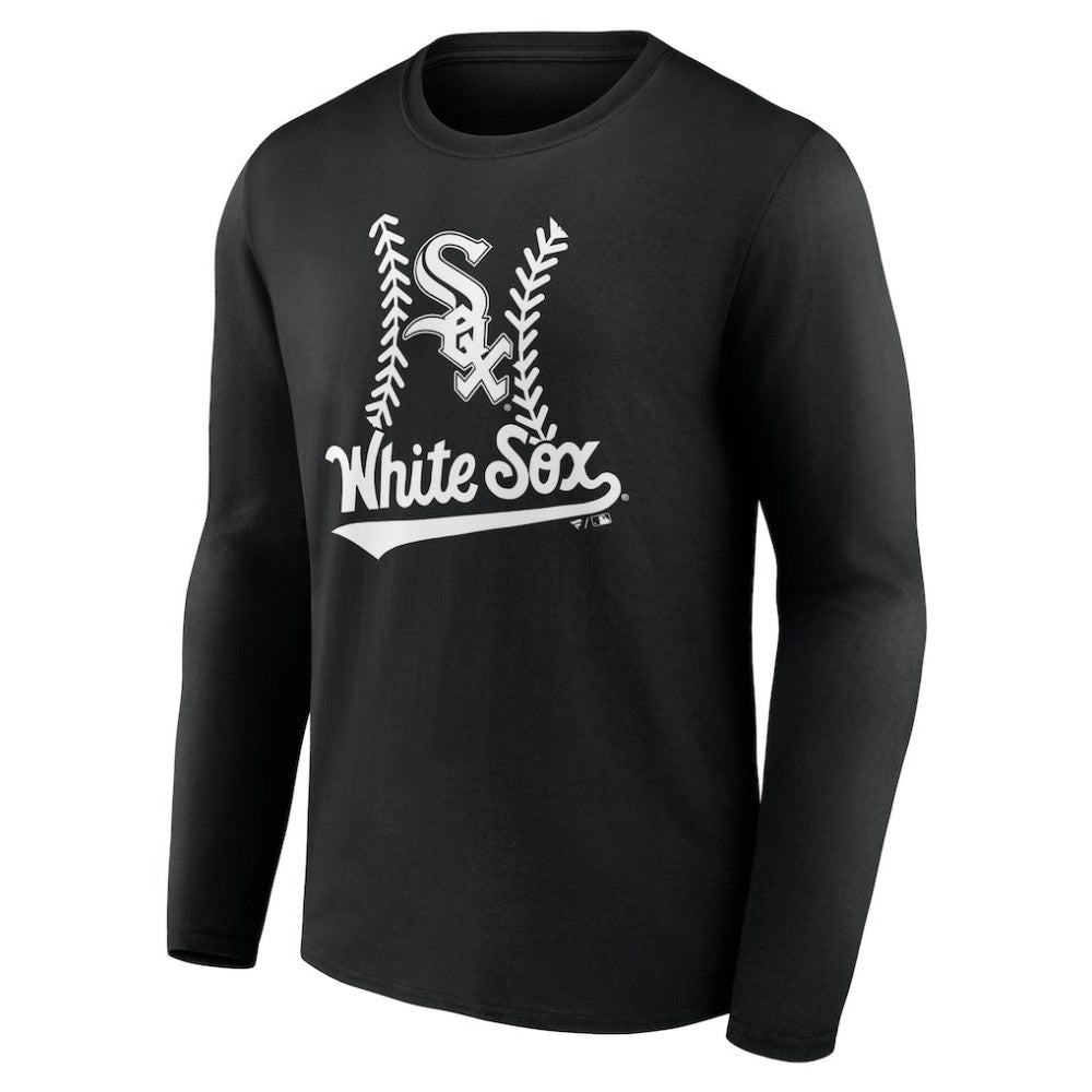 Chicago White Sox Personalized Name & Number Fastball Long Sleeve T-Shirt - MLB T-shirts