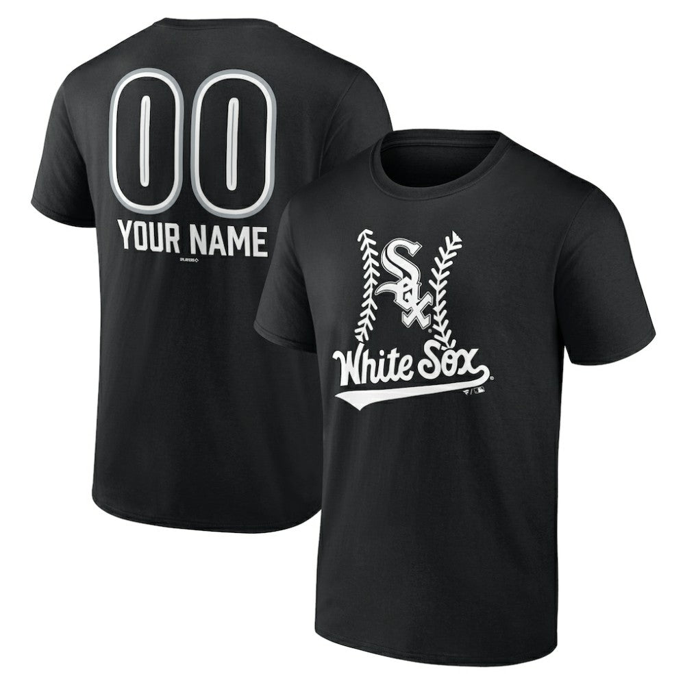 Chicago White Sox Personalized Name & Number Fastball T-Shirt - MLB T-shirts