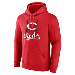 Cincinnati Reds Personalized Name & Number Fastball Pullover Hoodie - MLB Hoodies