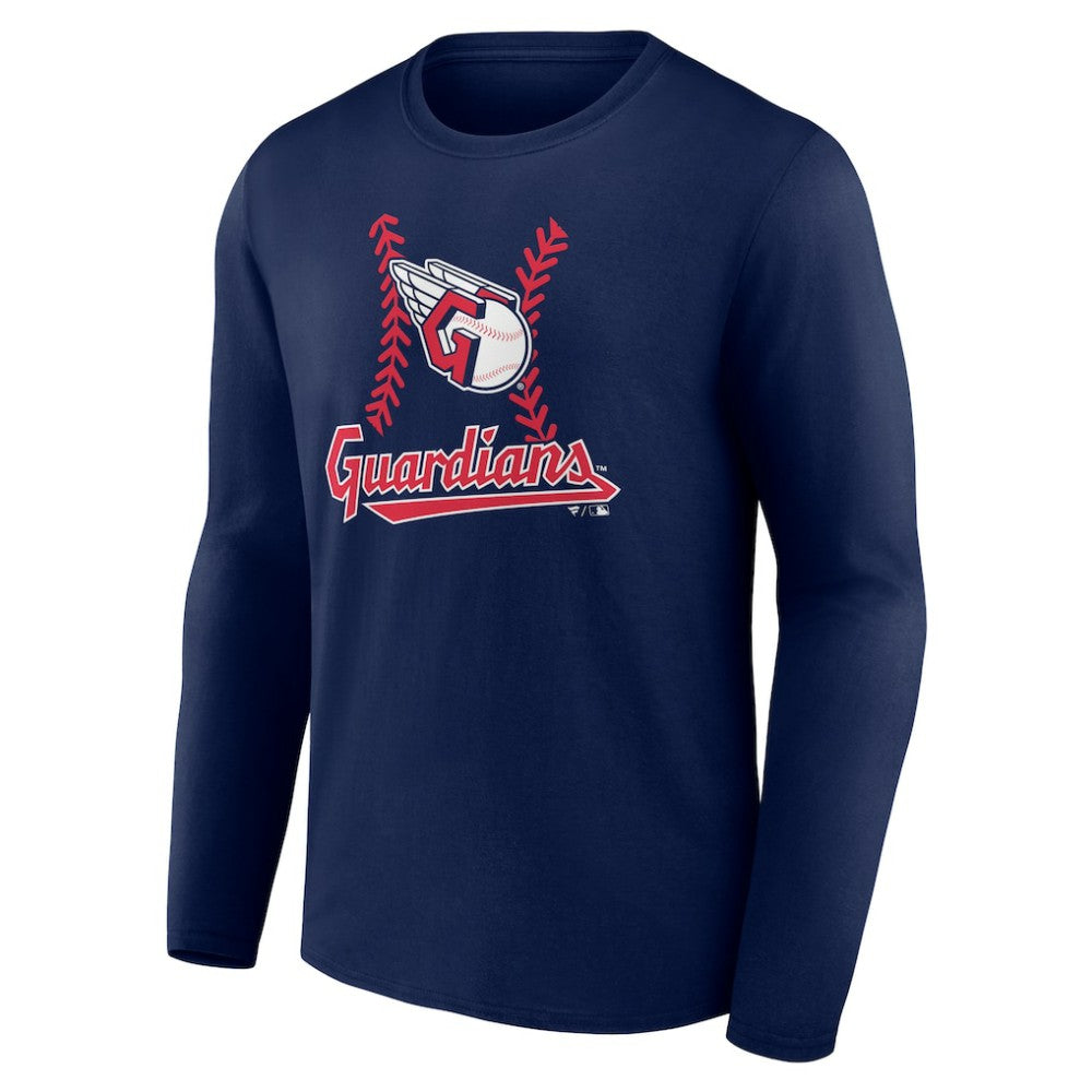 Cleveland Guardians Personalized Name & Number Fastball Long Sleeve T-Shirt - MLB T-shirts