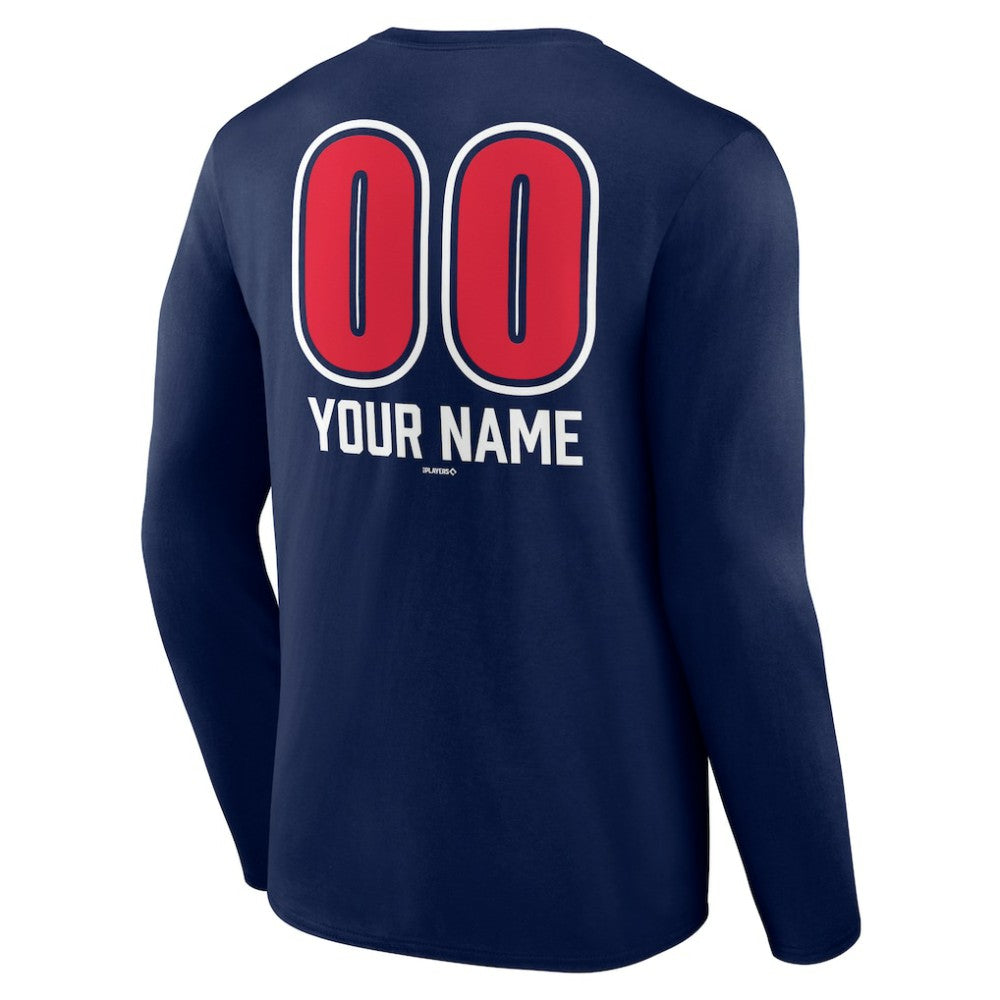Cleveland Guardians Personalized Name & Number Fastball Long Sleeve T-Shirt - MLB T-shirts