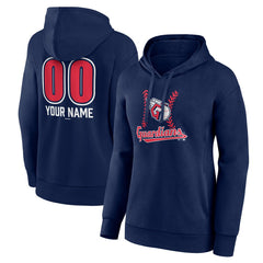 Cleveland Guardians Women's Personalized Name & Number Fastball Pullover Hoodie - MLB Hoodies