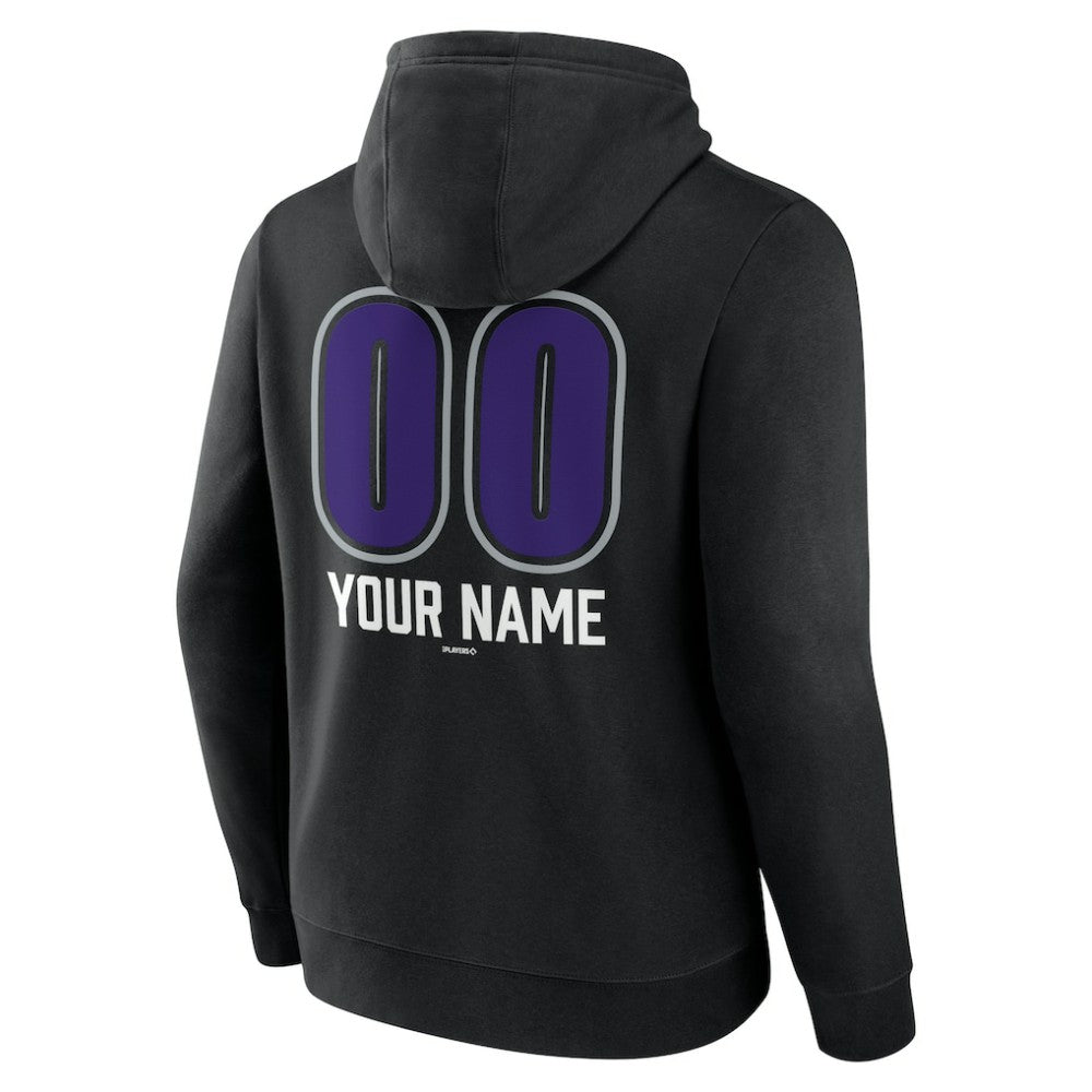 Colorado Rockies Personalized Name & Number Fastball Pullover Hoodie - MLB Hoodies