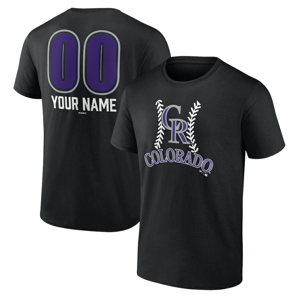 Colorado Rockies Personalized Name & Number Fastball T-Shirt - MLB T-shirts