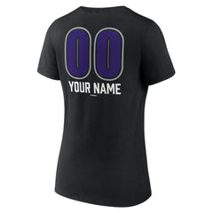 Colorado Rockies Women's Personalized Name & Number Fastball V-Neck T-Shirt - MLB T-shirts