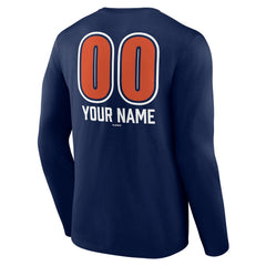 Houston Astros Personalized Name & Number Fastball Long Sleeve T-Shirt - MLB T-shirts