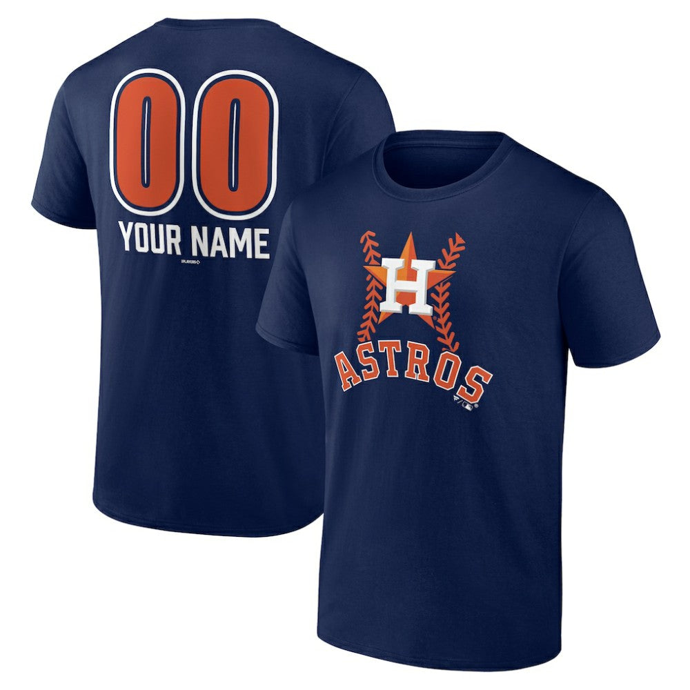 Houston Astros Personalized Name & Number Fastball T-Shirt - MLB T-shirts