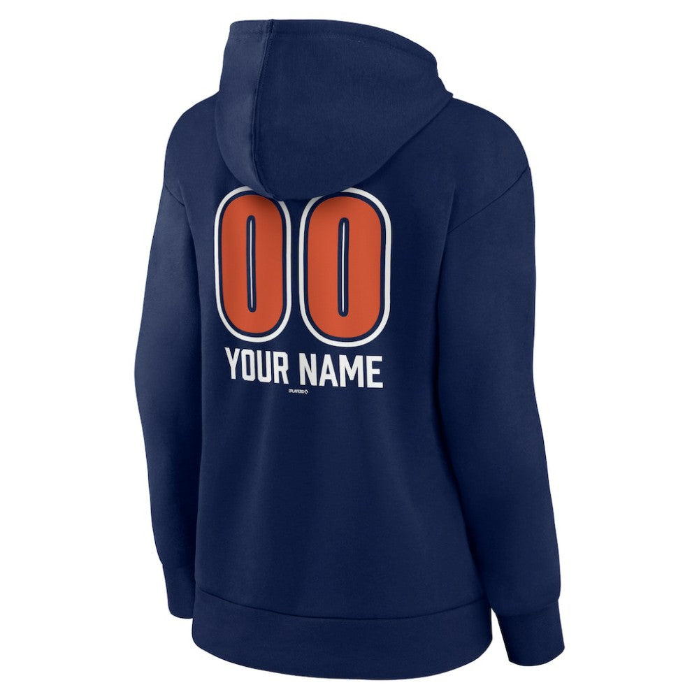 Houston Astros Women's Personalized Name & Number Fastball Pullover Hoodie - MLB Hoodies